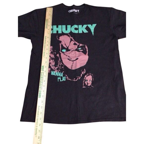 Chucky And Tiffany Wanna Play Graphic T shirt Medium - Picture 6 of 6